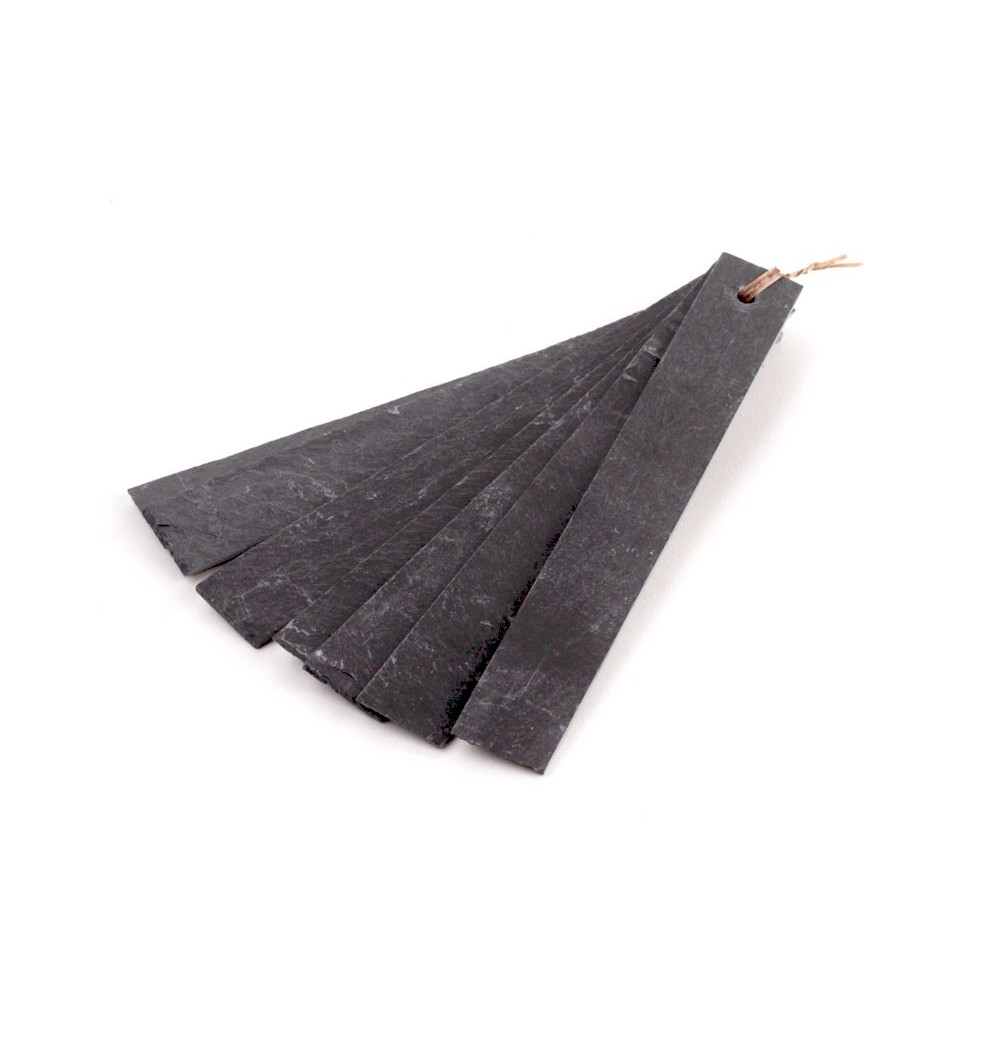 7 etiquettes marque plante en ardoise naturelle long. 20x3cm