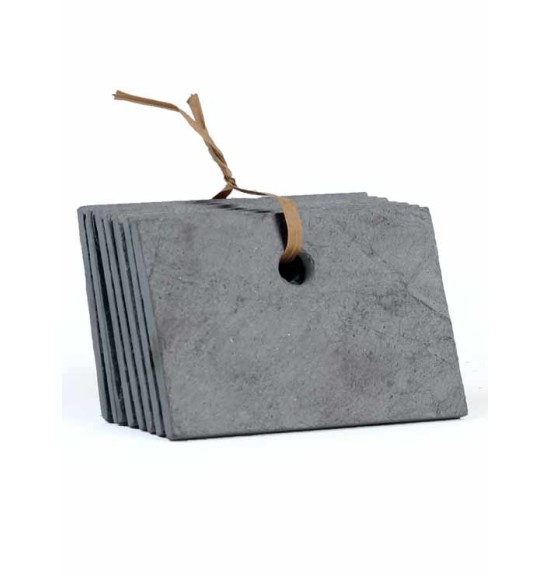 Lot de 7 Etiquettes ardoise