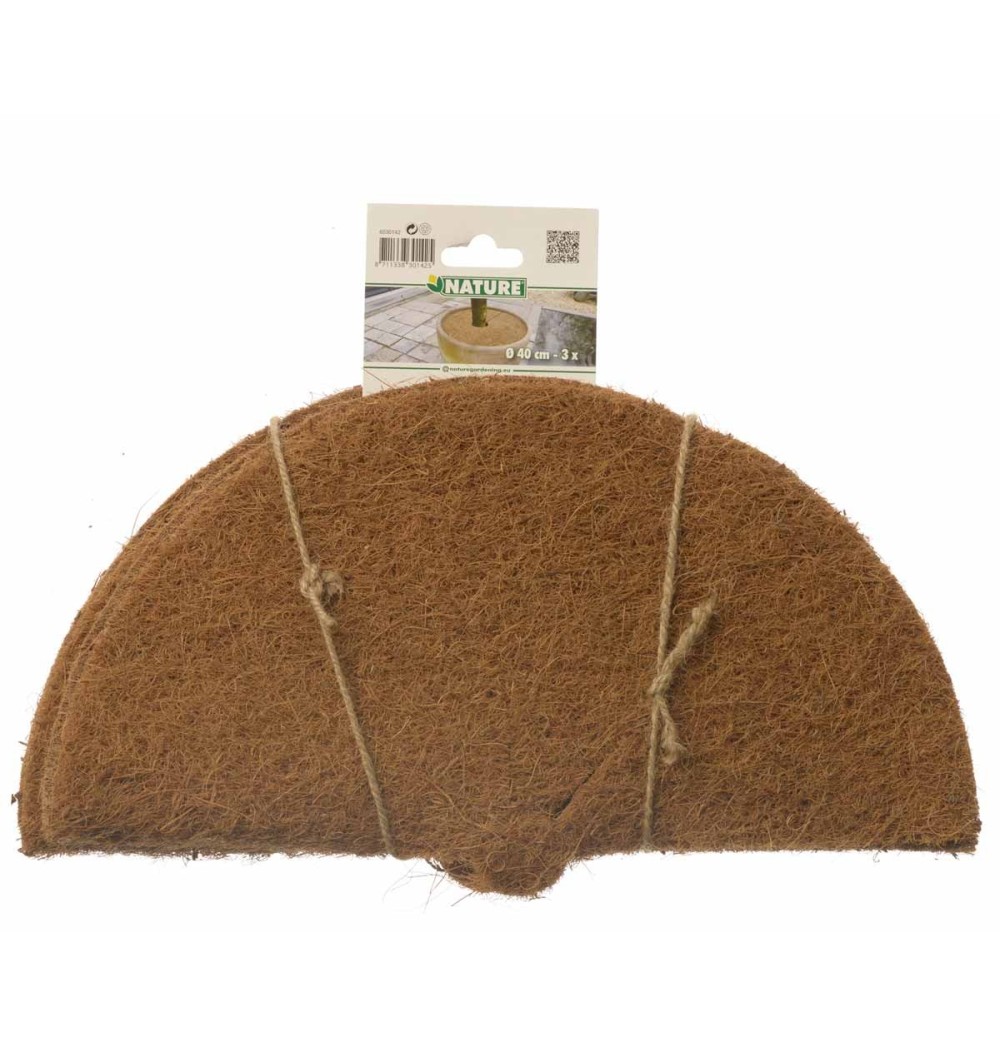 Disques de paillage naturel 40 cm (lot de 3)