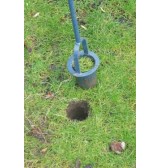 Plantoir forgé sur manche