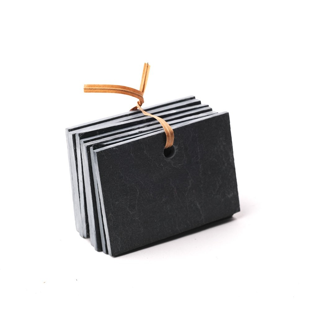 Étiquettes ardoise botanique