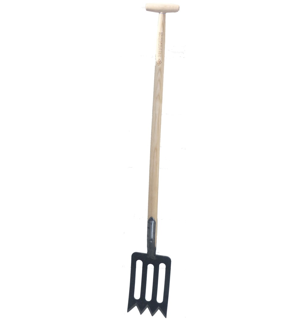 bêche bois et acier spork